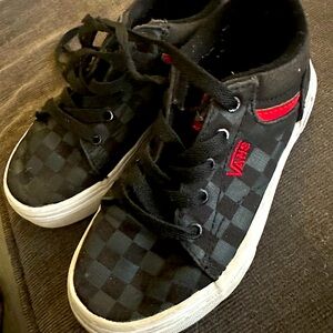 Little kid boys (size 12) Vans laced sneakers high tops